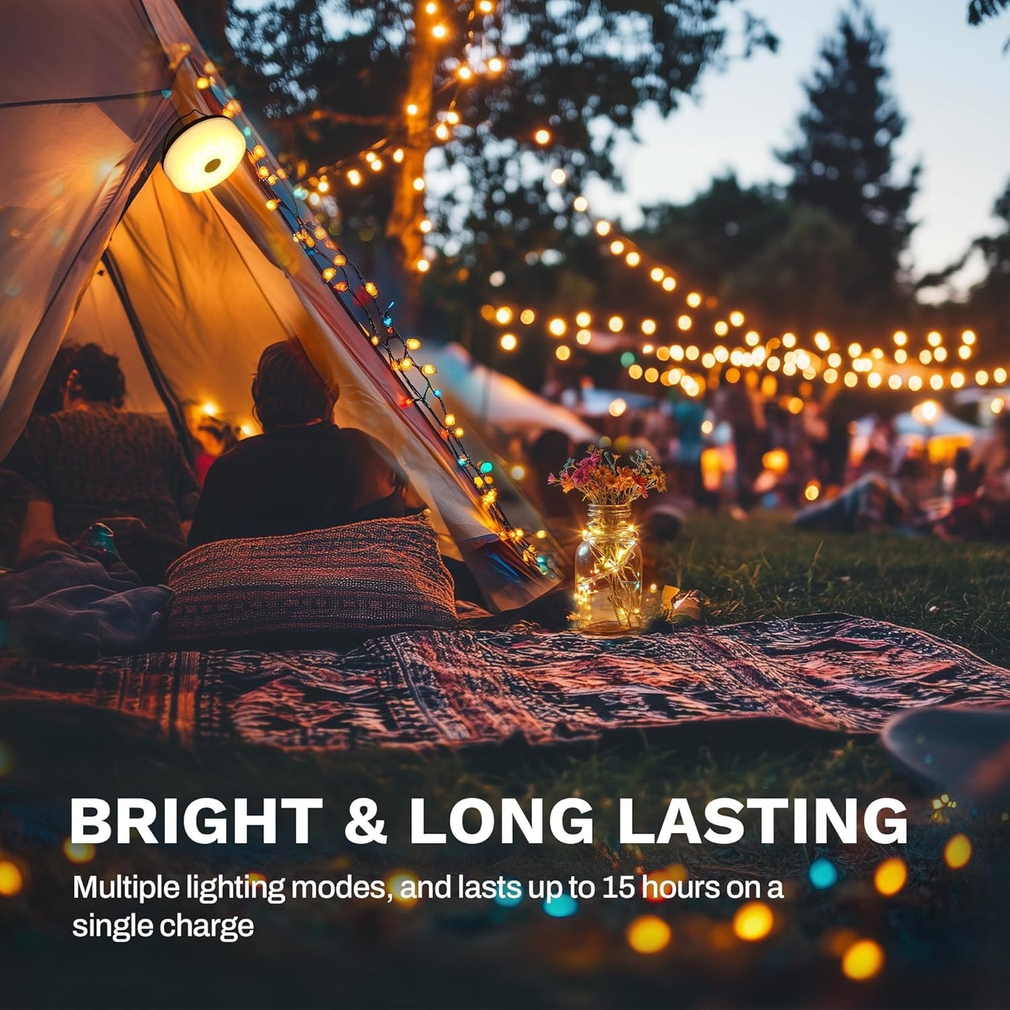SolarGlow Pro™ Retractable String Lights