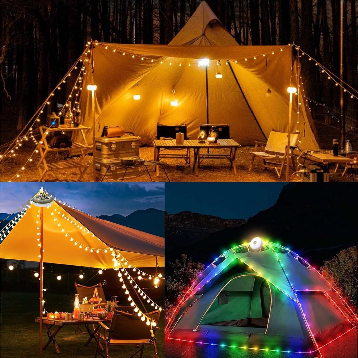 SolarGlow Pro™ Retractable String Lights