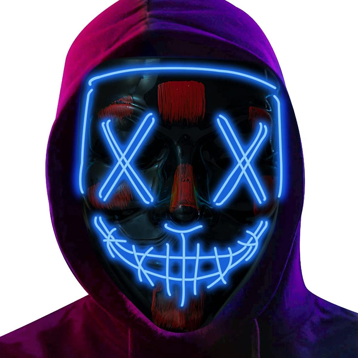 PhantomGlitz™ - Glow-in-the-Dark Festival Mask