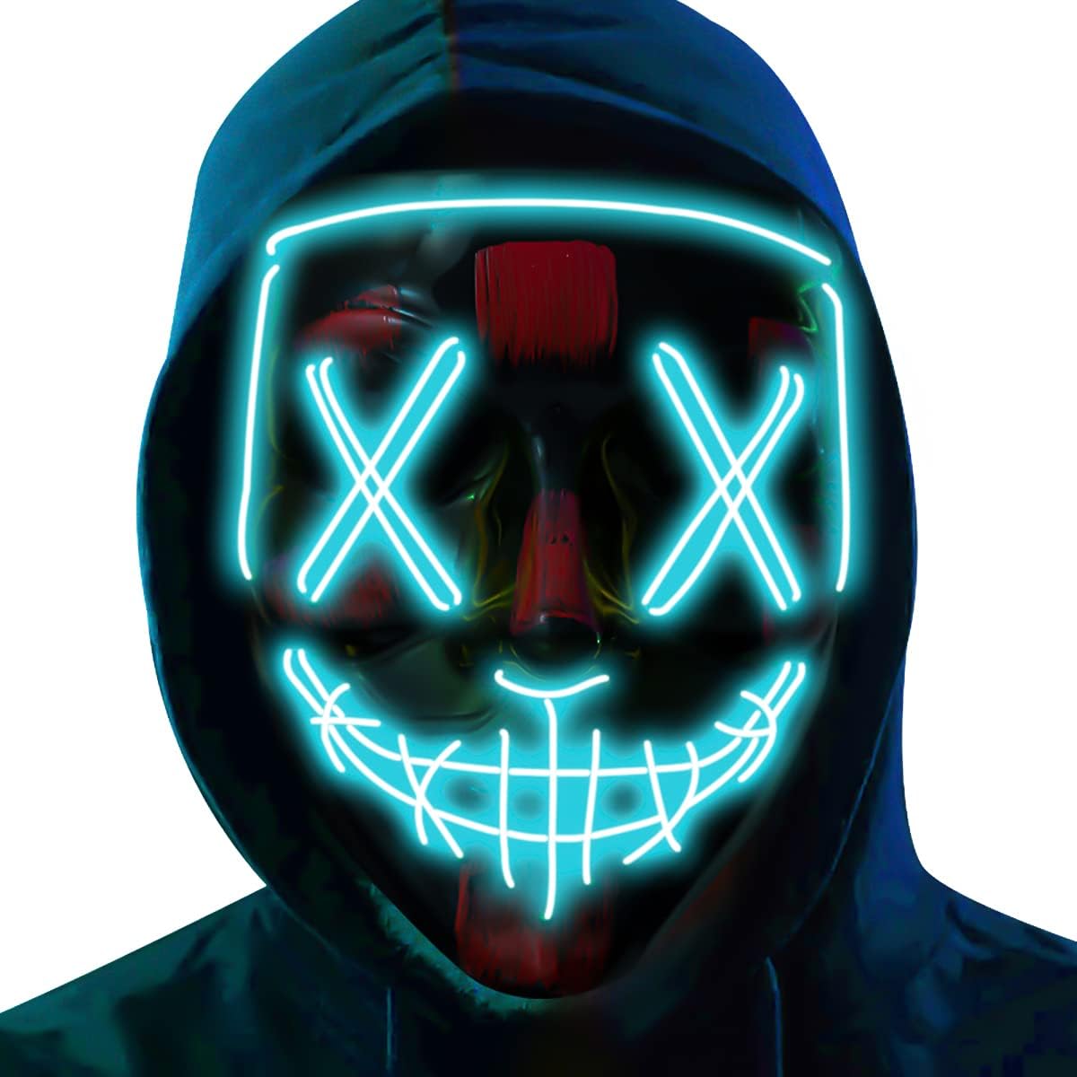 PhantomGlitz™ - Glow-in-the-Dark Festival Mask