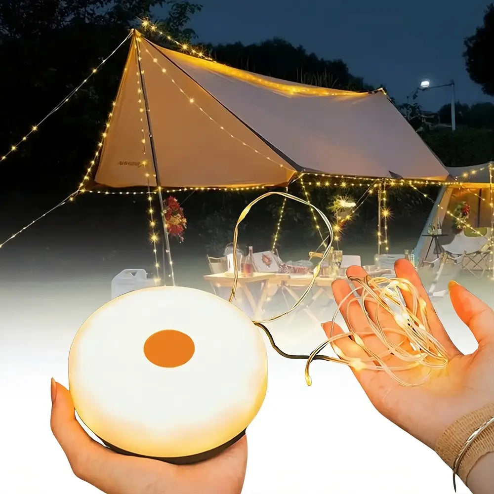 SolarGlow Pro™ Retractable String Lights