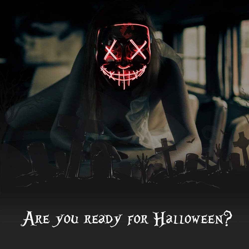 PhantomGlitz™ - Glow-in-the-Dark Festival Mask