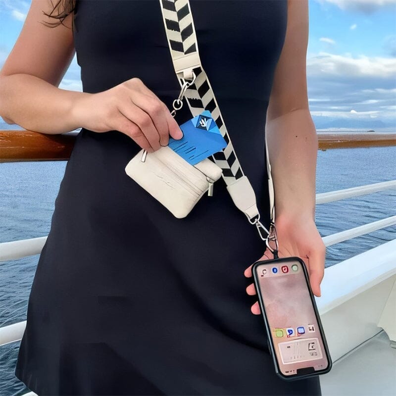 Stylish & Secure Crossbody Phone Lanyard with Purse