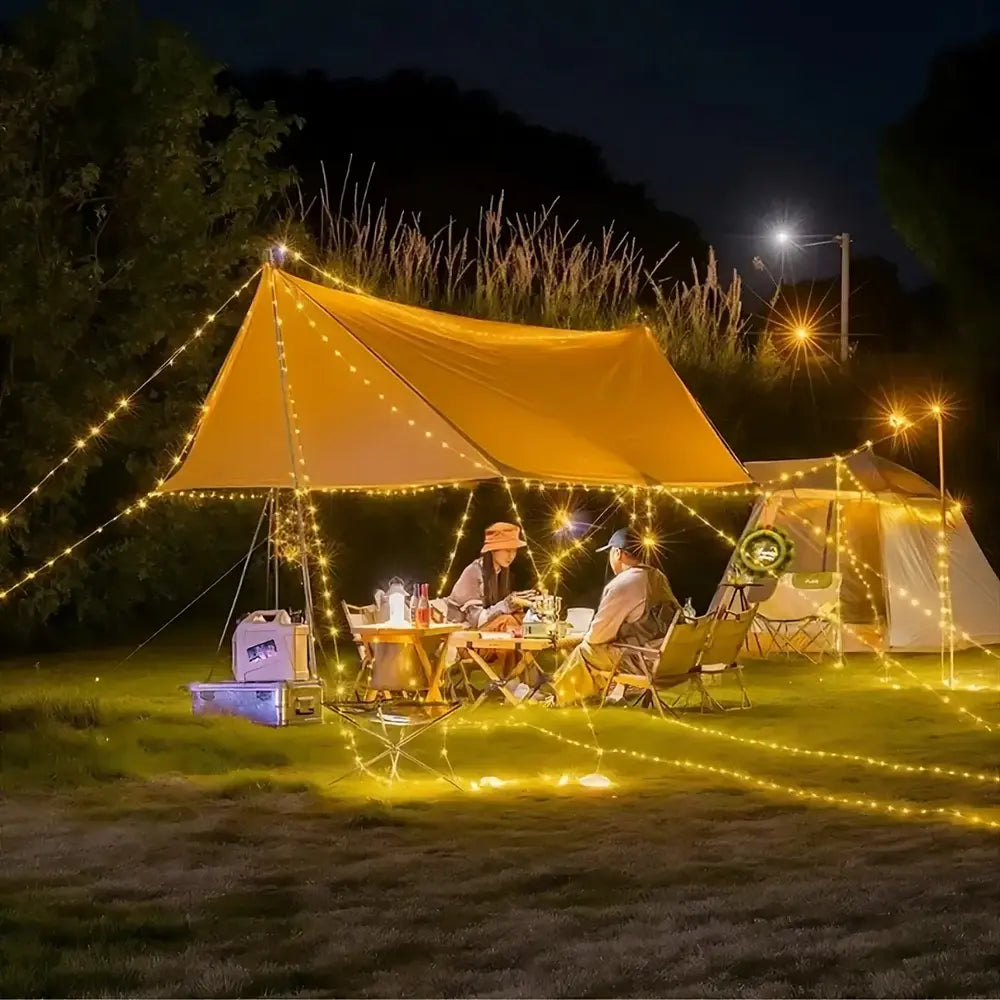 SolarGlow Pro™ Retractable String Lights
