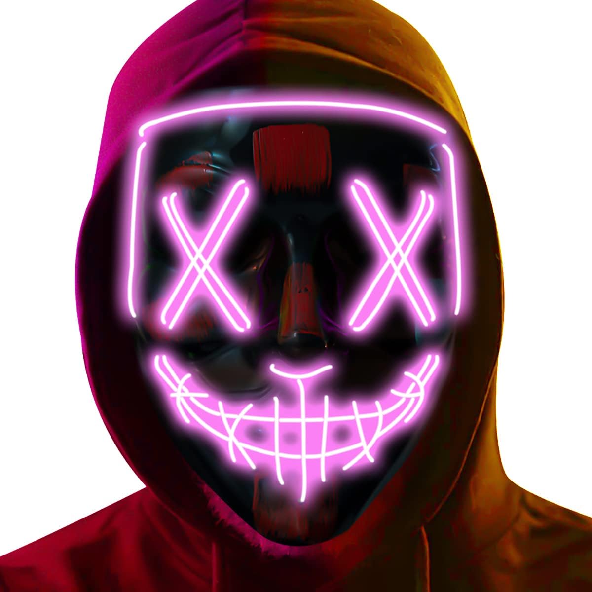 PhantomGlitz™ - Glow-in-the-Dark Festival Mask