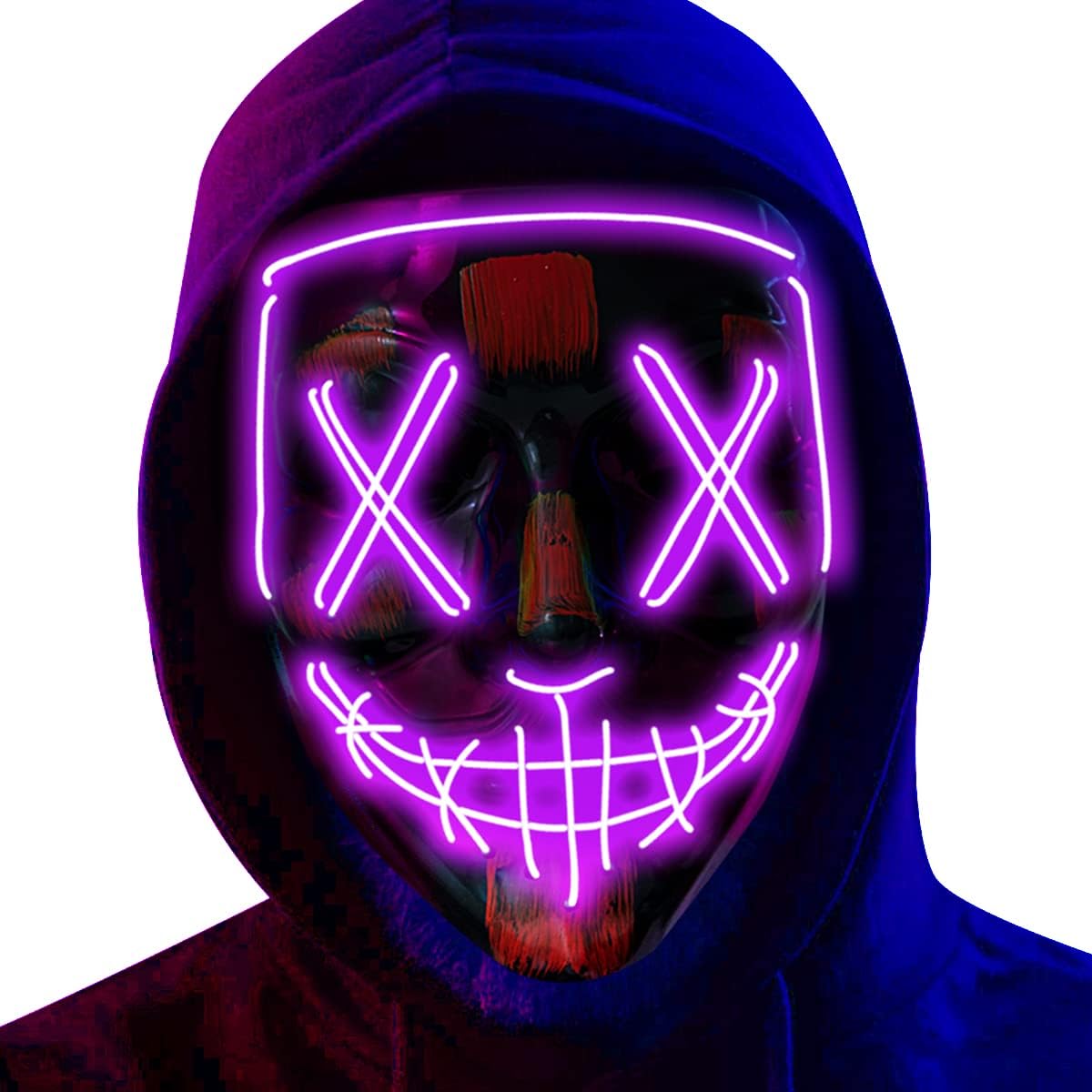 PhantomGlitz™ - Glow-in-the-Dark Festival Mask
