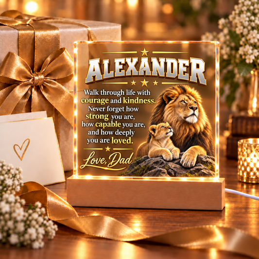 Personalized To My Son Plaque – A Message From Dad
