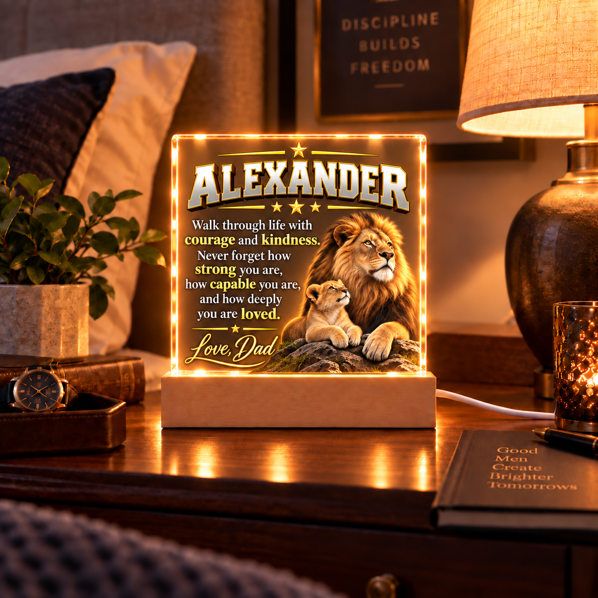 Personalized To My Son Plaque – A Message From Dad