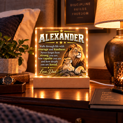 Personalized To My Son Plaque – A Message From Dad