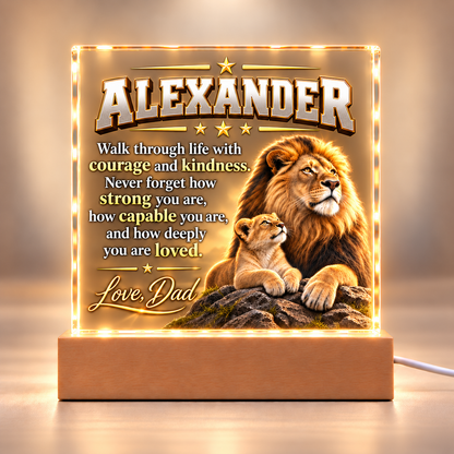 Personalized To My Son Plaque – A Message From Dad