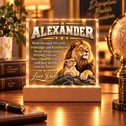 Personalized To My Son Plaque – A Message From Dad