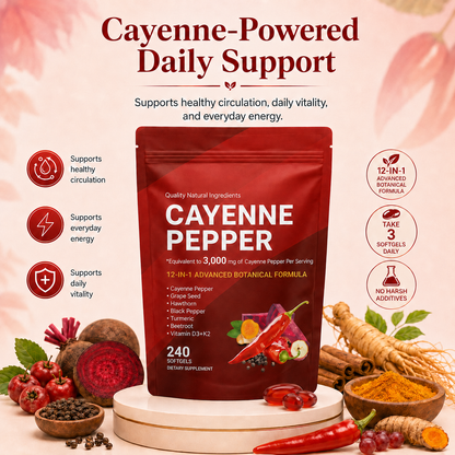 GlowFlow™ Cayenne Pepper Softgels