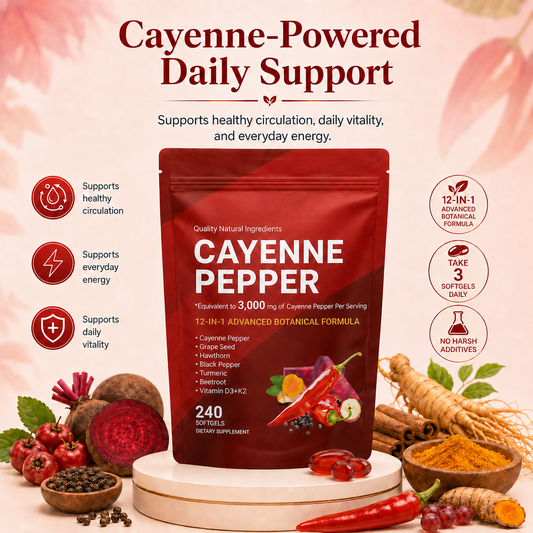 GlowFlow™ Cayenne Pepper Softgels