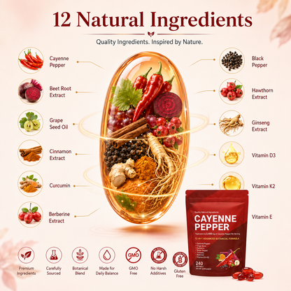 GlowFlow™ Cayenne Pepper Softgels