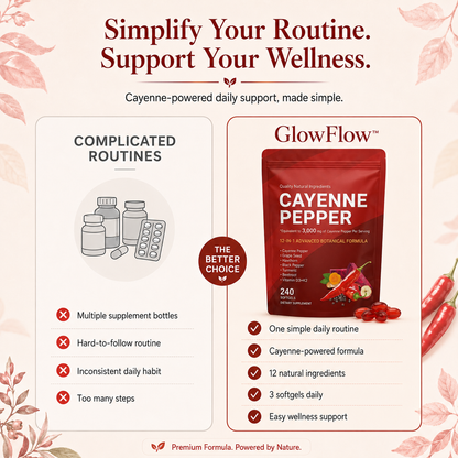 GlowFlow™ Cayenne Pepper Softgels