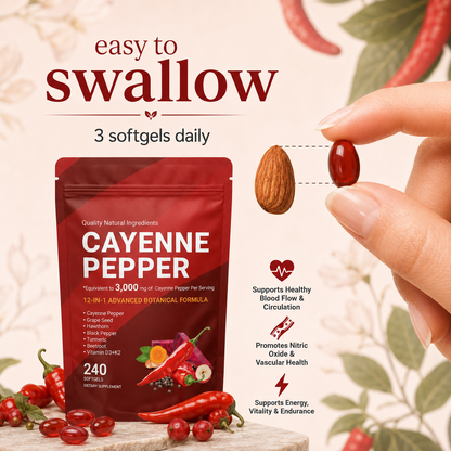 GlowFlow™ Cayenne Pepper Softgels