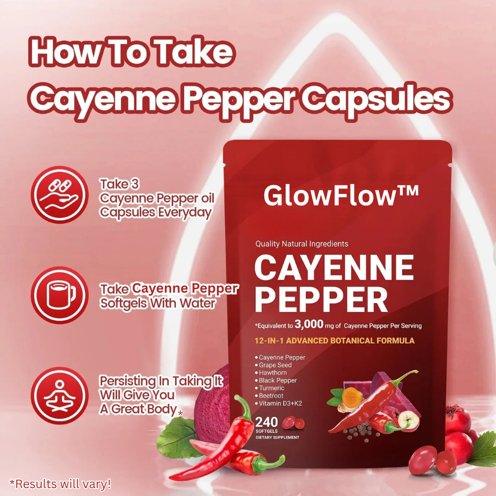 GlowFlow™ Cayenne Pepper Softgels