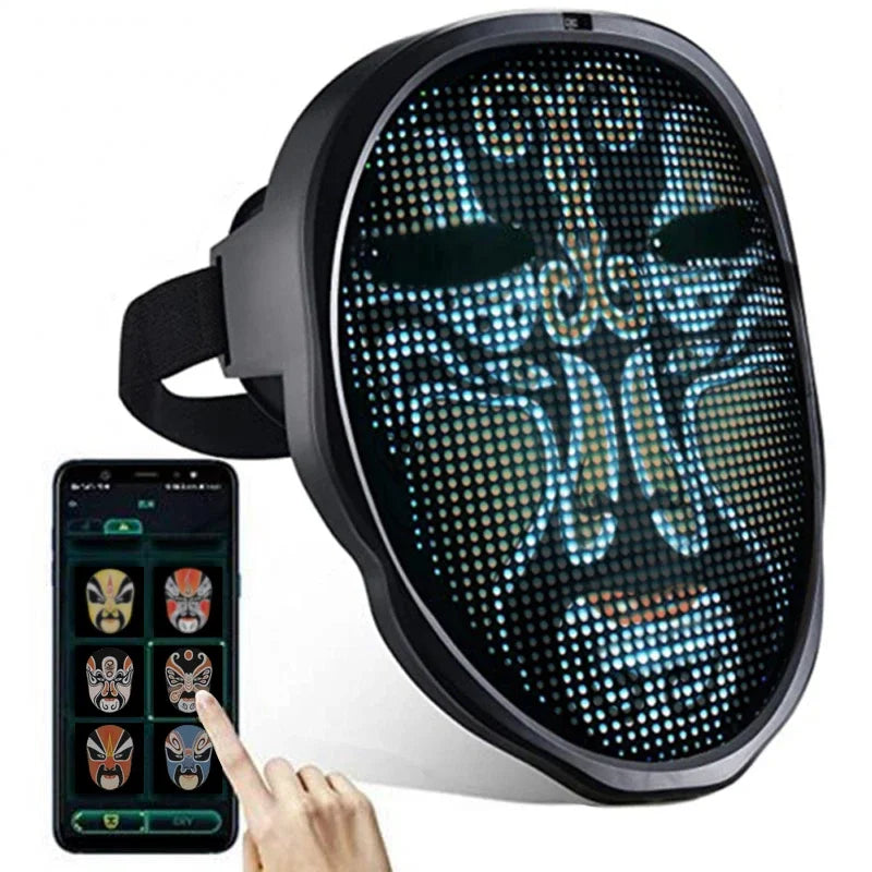 ByteMask™ Programmable LED Mask – prettyandpowerfulproducts.com