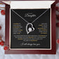 To My Daughter| Closed My Eyes | Forever Love Necklace