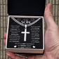 To My Son | Never Forget | Cuban Link Chain with Artisan Cross