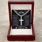 To My Son | Never Forget | Cuban Link Chain with Artisan Cross