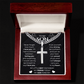To My Son | Never Forget | Cuban Link Chain with Artisan Cross