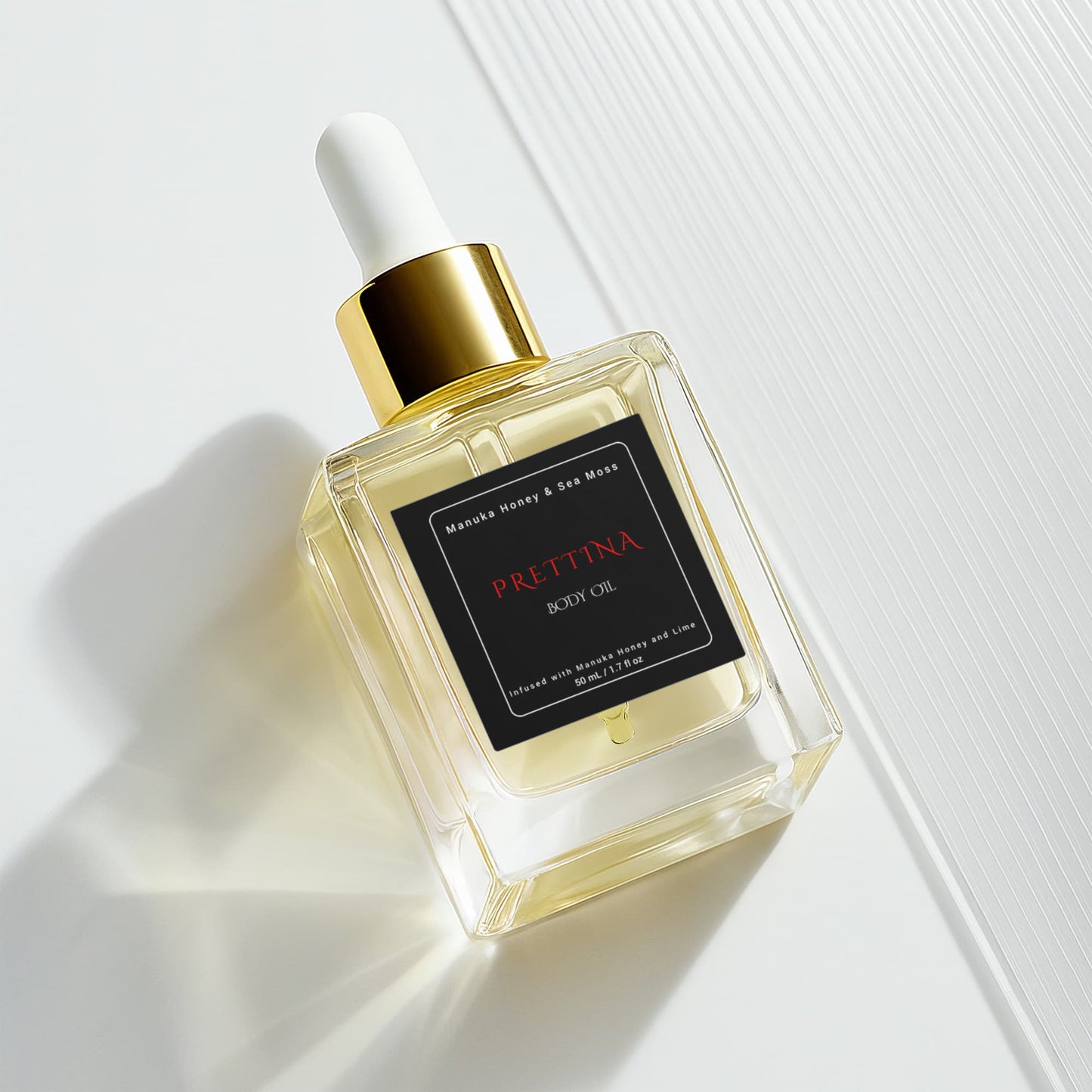Prettina Manuka Honey Sea Moss Body Oil