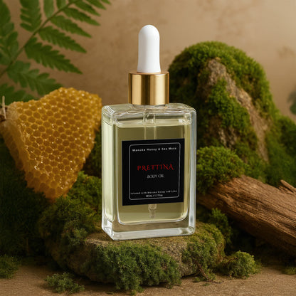 Prettina Manuka Honey Sea Moss Body Oil