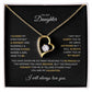 To My Daughter| Closed My Eyes | Forever Love Necklace
