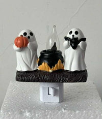 Ghosts Pumpkin & Bat Night Light