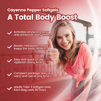 GlowFlow™ Cayenne Pepper Softgels