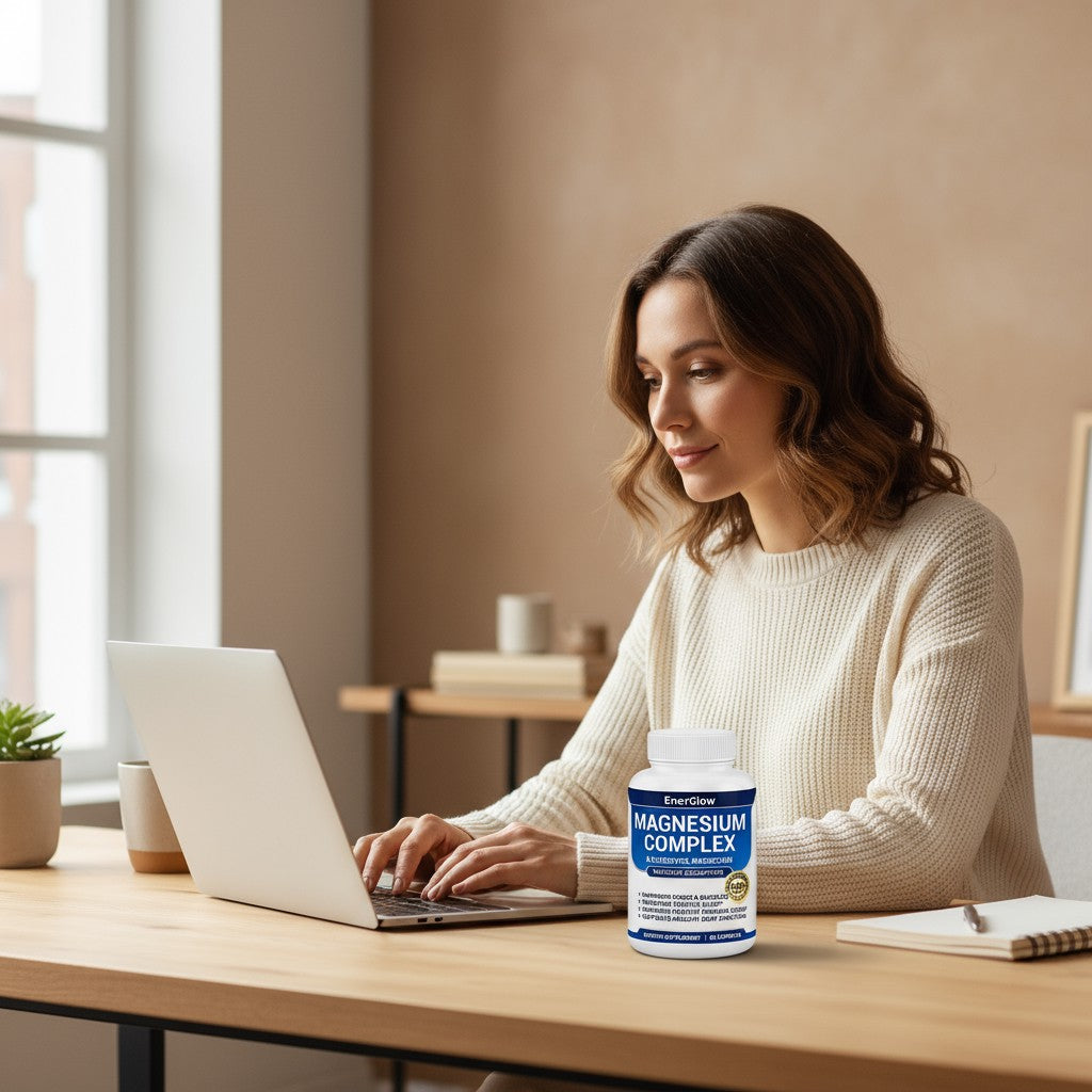 EnerGlow customer holding magnesium complex