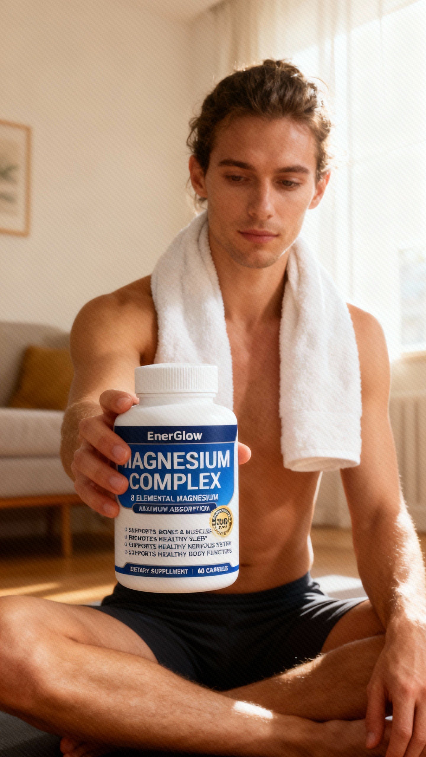 EnerGlow customer holding magnesium complex