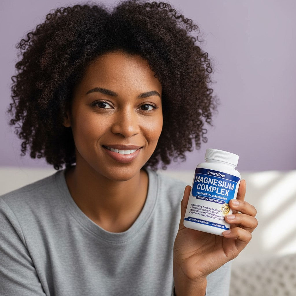 EnerGlow customer holding magnesium complex