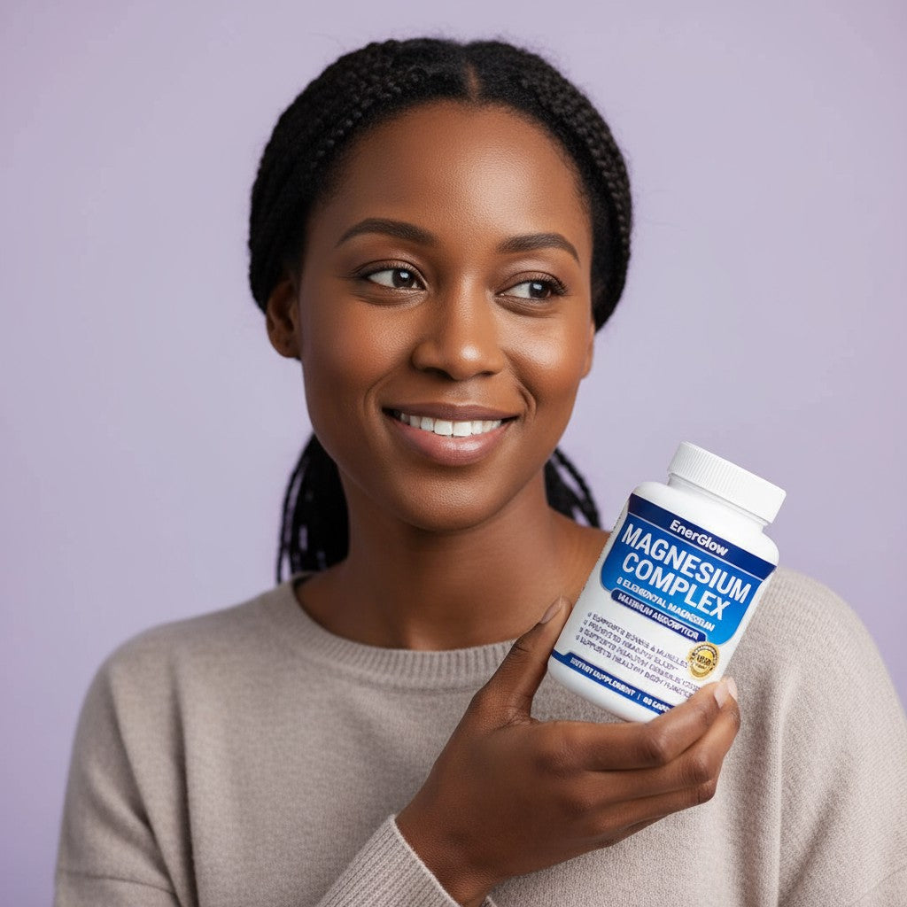 EnerGlow customer holding magnesium complex