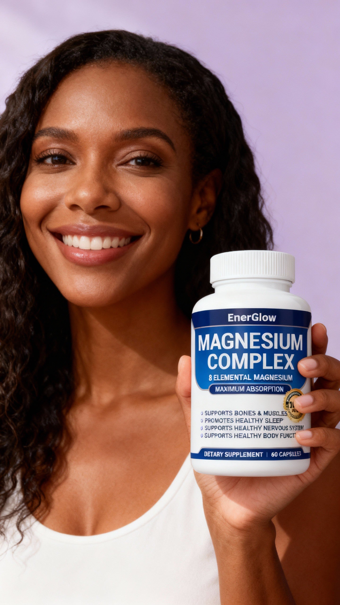 EnerGlow customer holding magnesium complex