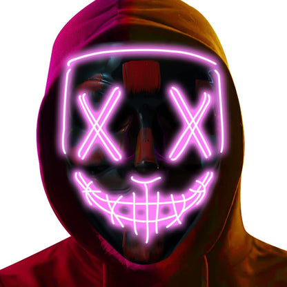 PhantomGlitz™ - Glow-in-the-Dark Festival Mask